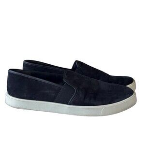 Vince Blair Black Suede Slip On Platform Sneakers Women's Size 37 US 7